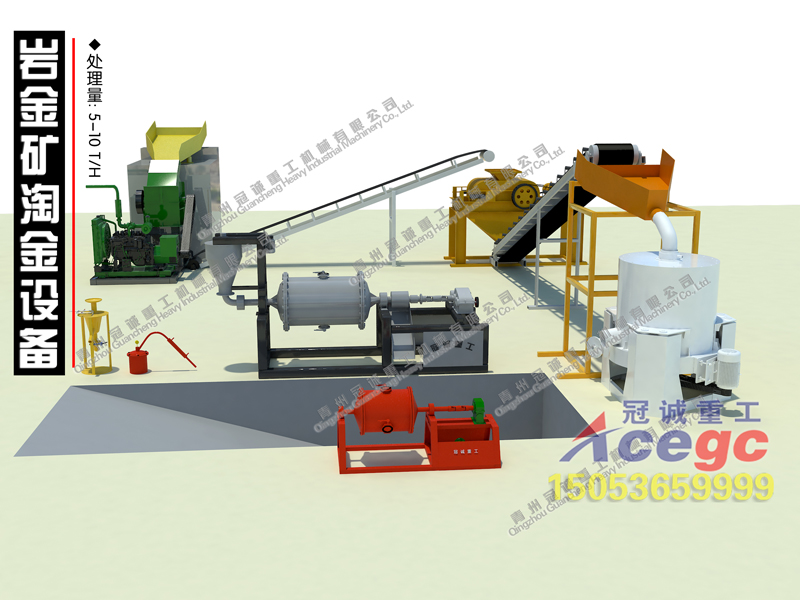 巖金礦混汞+離心機選金設備方案